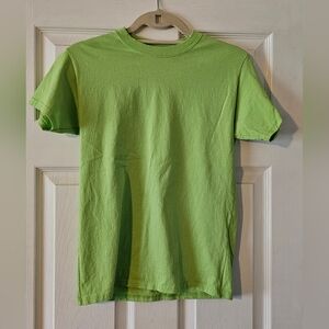 Hanes Light Green Boy's Short Sleeve Tee
